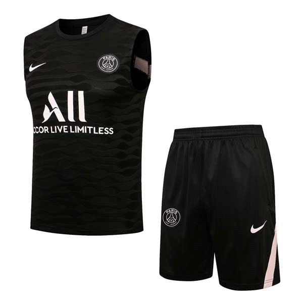 Maglia Paris Saint Germain Senza Maniche 2022 Nero